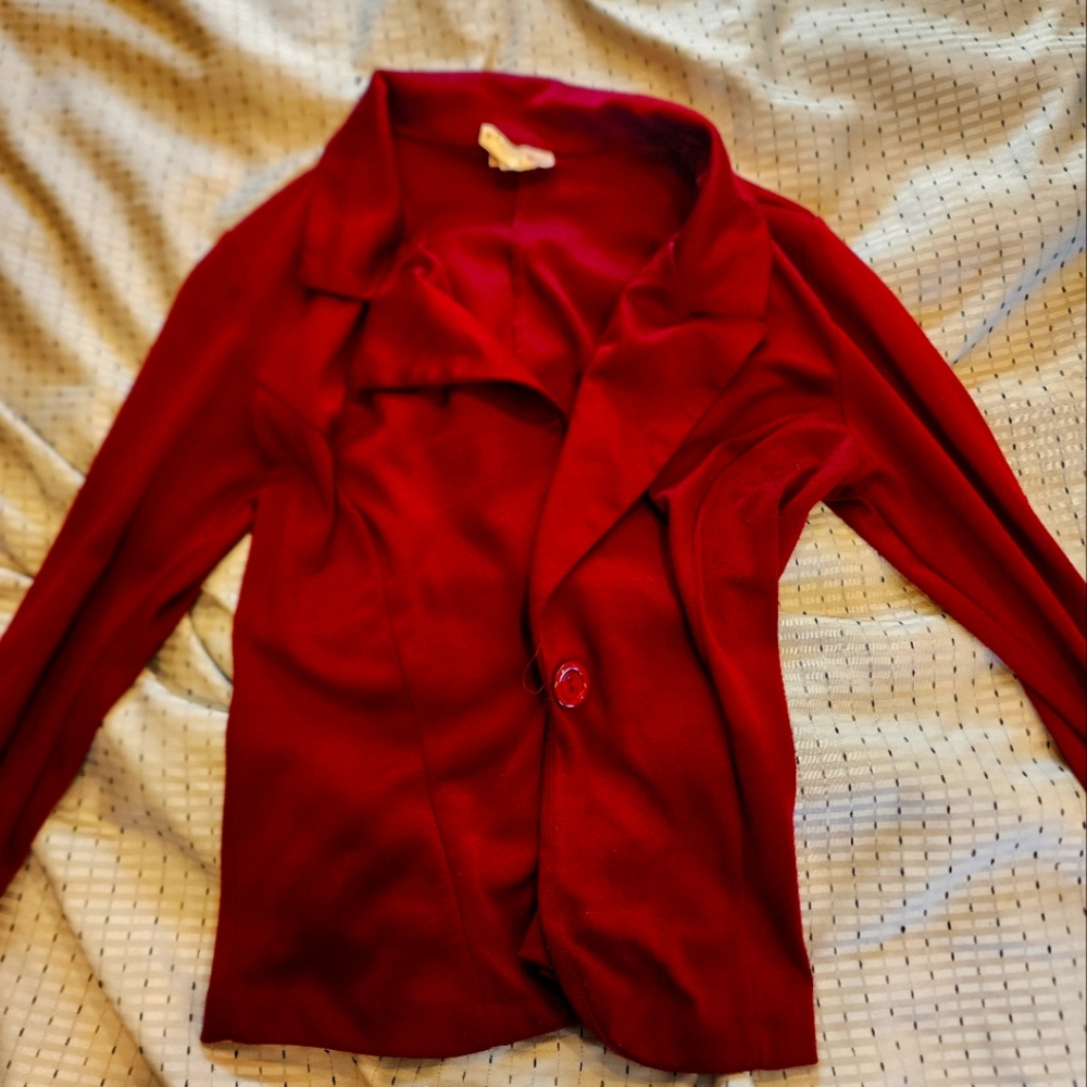 Burgundy blazer